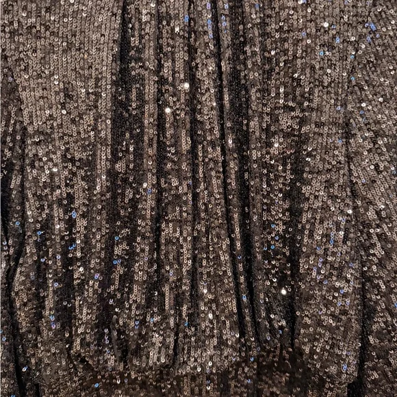 vince camuto black sequin dress Vince Camuto Women's Sequin Long-Sleeve Mini Dress - Rich Black